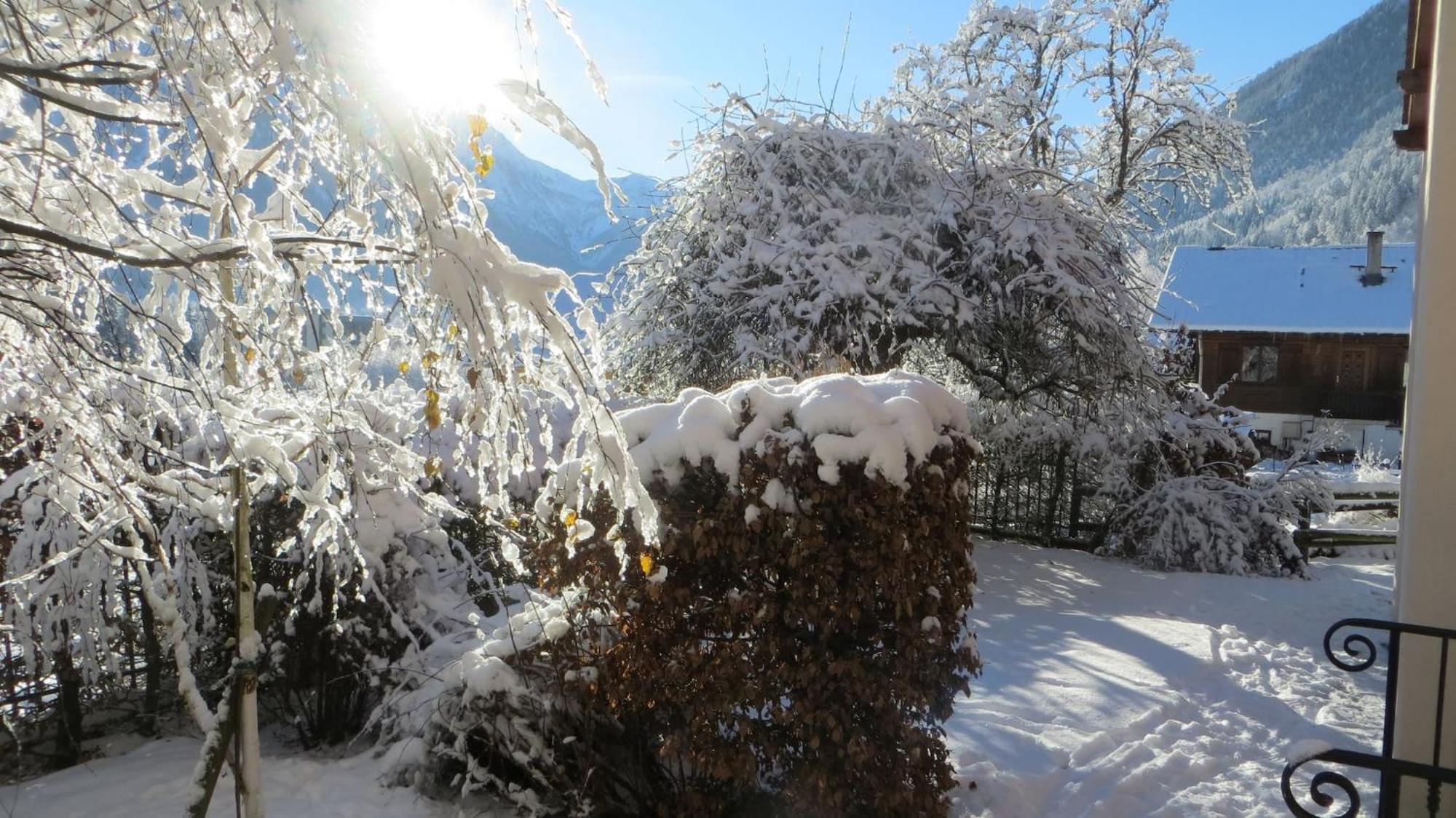Ferienwohnung Les Alpins - Centre De Chamonix - Renove Avec Jardin Et Vue Imprenable Sur Le Montblanc Exterior foto